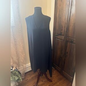 Hlemut Land black drape dress